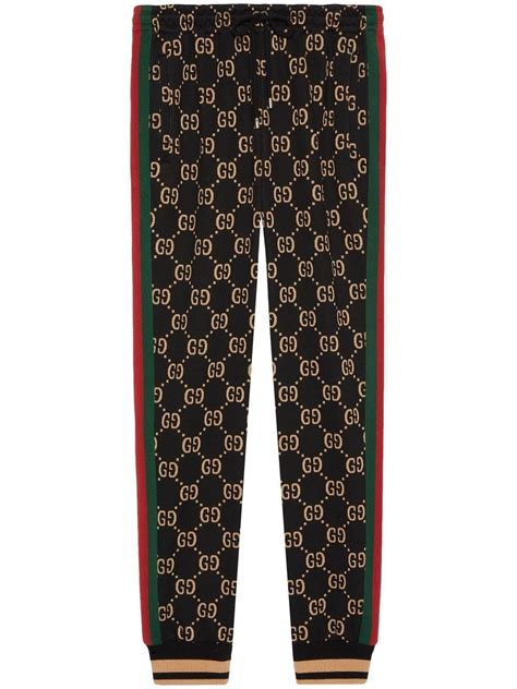 gold gucci track pants|Gucci track pants women's.